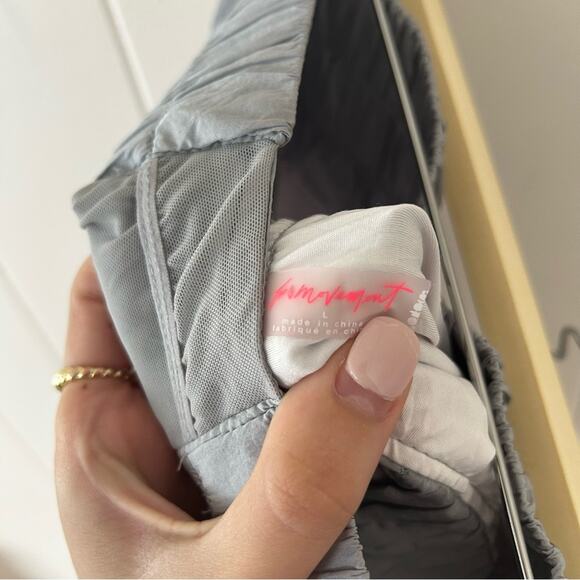 Free People Movement The Way Home Shorts in Silver Gray Size Large Gently Used - Picture 6 of 6